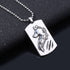 Collier Loup Symbole (Acier)